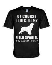 Field Spaniel MenX27S Premium T V-Neck T-Shirt thumbnail