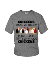 Chickens Make Me Happy Youth T-Shirt tile