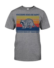 Raccoons-Make-Me-Happy Classic T-Shirt front
