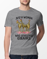 Just-A-Woman-who-loves-her-Giraffes Classic T-Shirt lifestyle-mens-crewneck-front-13