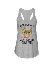 Just-A-Woman-who-loves-her-Giraffes Ladies Flowy Tank tile