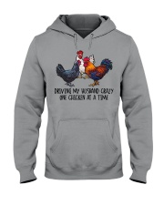 Driving my husband crazy one chicken at a time Hooded Sweatshirt tile