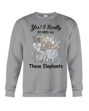 Yes-I-really-do-need-these-elephants Crewneck Sweatshirt tile