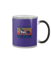 Horses-Make-Me-Happy Color Changing Mug tile