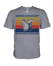 Squirrels-Make-Me-Happy V-Neck T-Shirt tile