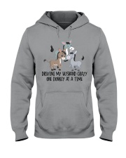 Driving my husband crazy one donkey at a time Hooded Sweatshirt tile