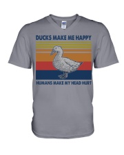 Ducks-Make-Me-Happy V-Neck T-Shirt tile