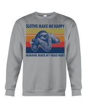 Sloths-Make-Me-Happy Crewneck Sweatshirt tile