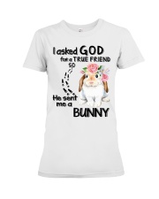 I-Asked-God-for-a-true-friend Premium Fit Ladies Tee tile