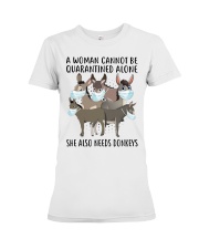 Cannot-Be-Quarantined-Alone Premium Fit Ladies Tee tile