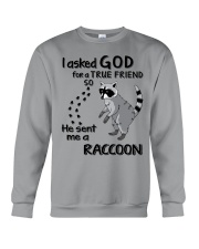 I-asked-God-for-a-true-friend Crewneck Sweatshirt tile