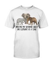 Driving-my-husband-crazy-one-elephant-at-a-time Premium Fit Mens Tee tile