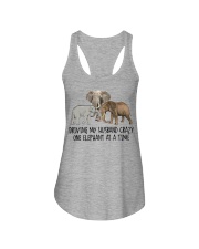 Driving-my-husband-crazy-one-elephant-at-a-time Ladies Flowy Tank tile