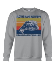 Sloths-Make-Me-Happy Crewneck Sweatshirt tile