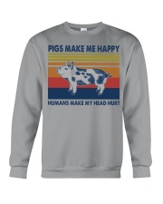 Pigs-Make-Me-Happy Crewneck Sweatshirt tile