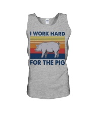 I Work Hard For The Pig Unisex Tank tile