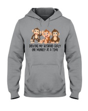 Driving my husband crazy one monkey at a time Hooded Sweatshirt tile