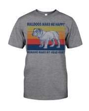 Bulldogs-Make-Me-Happy Classic T-Shirt front