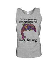 let-me-check-my-giveashitometer-nope-nothing Unisex Tank tile