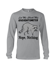let-me-check-my-giveashitometer-nope-nothing Long Sleeve Tee tile