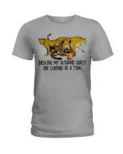 Driving my husband crazy one leopard at a time Ladies T-Shirt tile