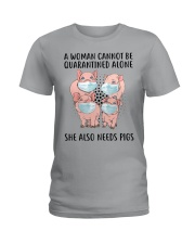 Cannot-Be-Quarantined-Alone Ladies T-Shirt tile