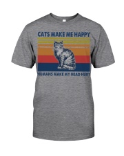 Cats-Make-Me-Happy Classic T-Shirt front