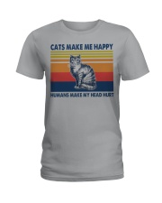 Cats-Make-Me-Happy Ladies T-Shirt tile