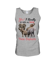 Yes I really do need these elephants Unisex Tank tile