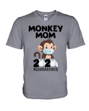 Monkey-Mom-2020 V-Neck T-Shirt tile