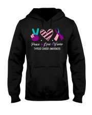 THYROID CANCER AWARENESS Hooded Sweatshirt thumbnail