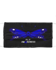 ALS AWARENESS Cloth face mask front
