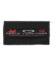 Polycythemia Vera Awareness Cloth face mask front