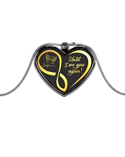 Butterfly Metallic Heart Necklace front