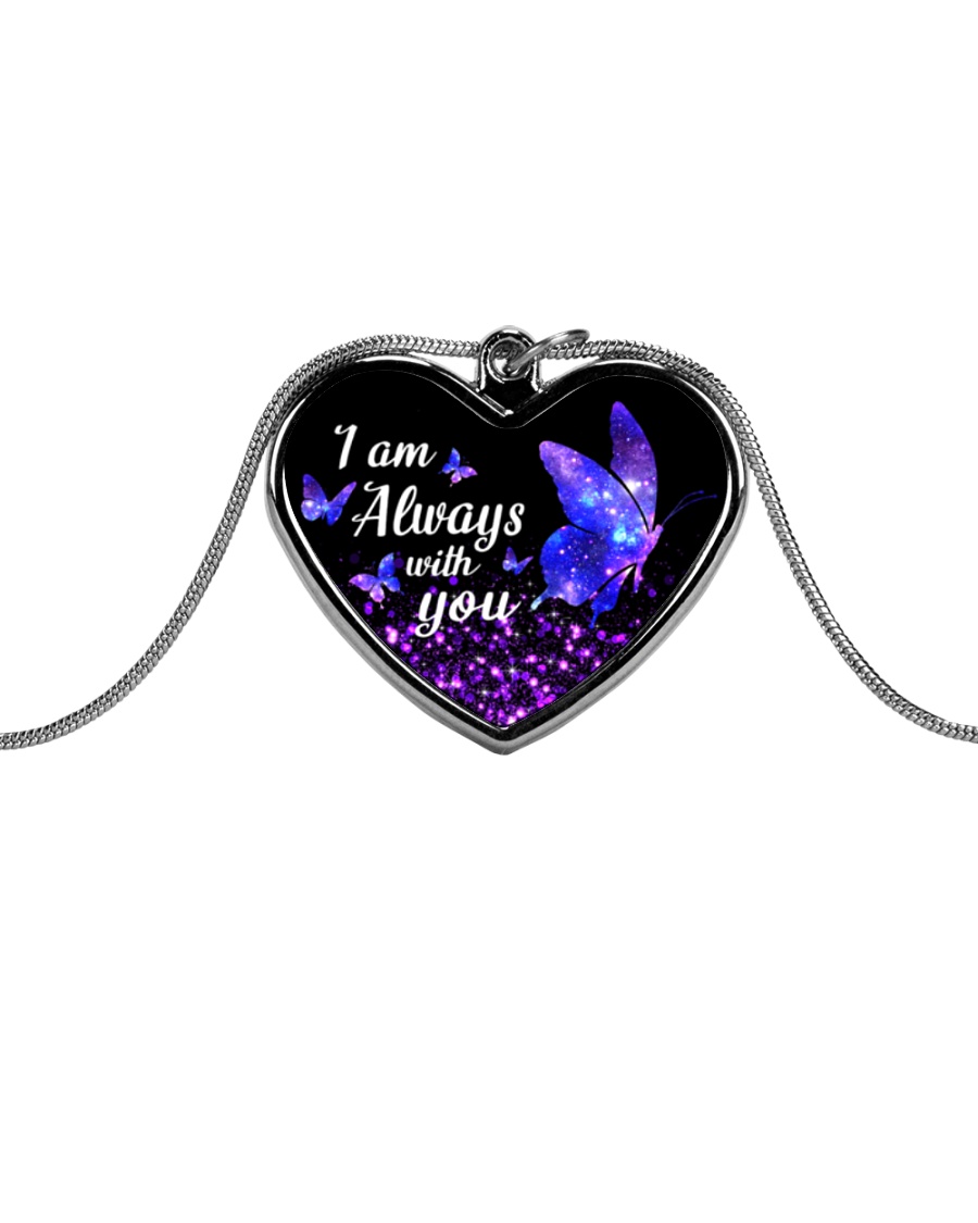 I am Always With You Metallic Heart Necklace