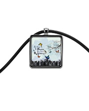 As Long As I Breathe You'll Be Remembered Cord Rectangle Necklace thumbnail