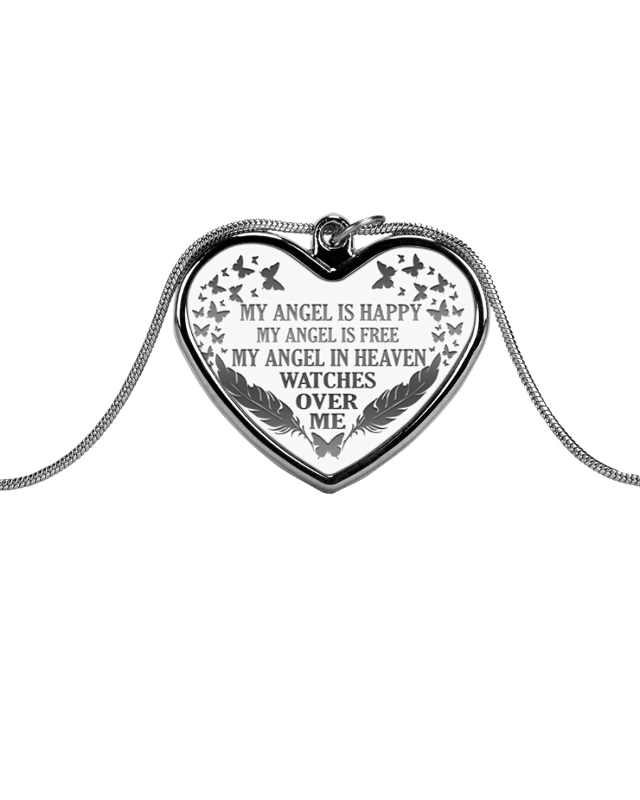Butterfly Metallic Heart Necklace