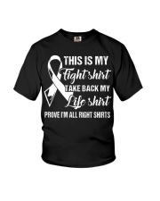 Lung Cancer Cancer Fight Youth T-Shirt thumbnail