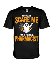 Retail Pharmacist Halloween V-Neck T-Shirt thumbnail