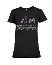 Hodgkin lymphoma Survivor Halloween Premium Fit Ladies Tee thumbnail