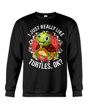 I LIKE TURTLES Crewneck Sweatshirt thumbnail