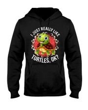 I LIKE TURTLES Hooded Sweatshirt thumbnail