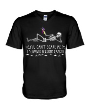 Bladder Cancer Halloween V-Neck T-Shirt thumbnail