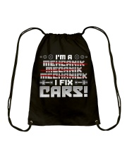 Mechanic I fix cars Drawstring Bag thumbnail