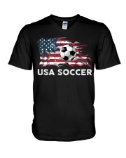 USA SOCCER TEAM V-Neck T-Shirt thumbnail