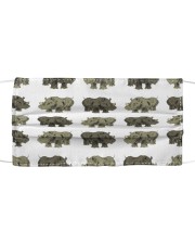 African Rhinoceros Cloth face mask thumbnail