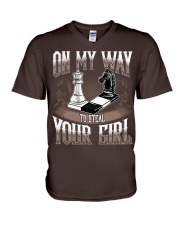 Funny Chess T-Shirt V-Neck T-Shirt thumbnail