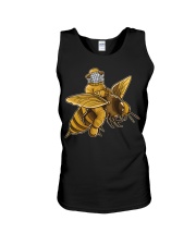 BEEKEEPER RIDING A BEE Unisex Tank tile