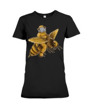 BEEKEEPER RIDING A BEE Premium Fit Ladies Tee tile