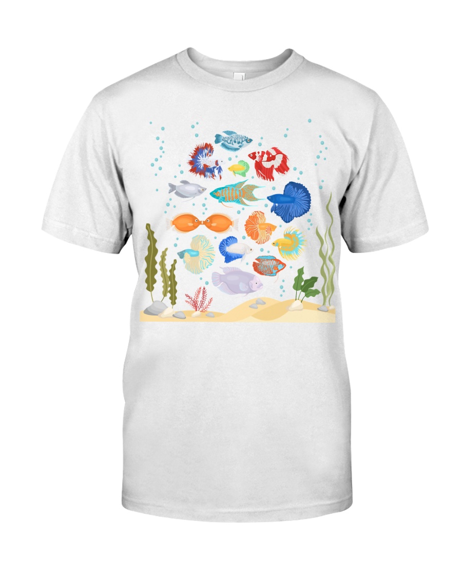 Aquarium fishes betta gourami Classic T-Shirt